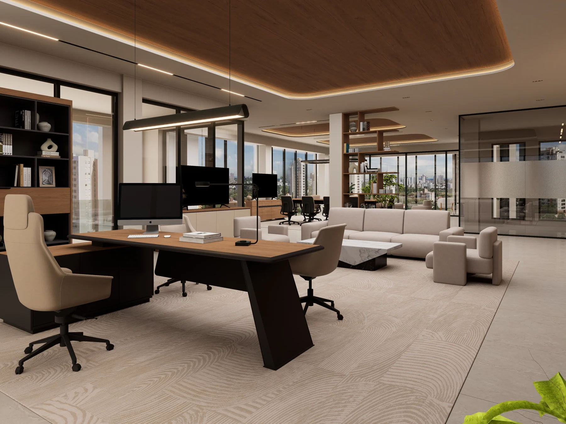 Directors’ workspace and lounge