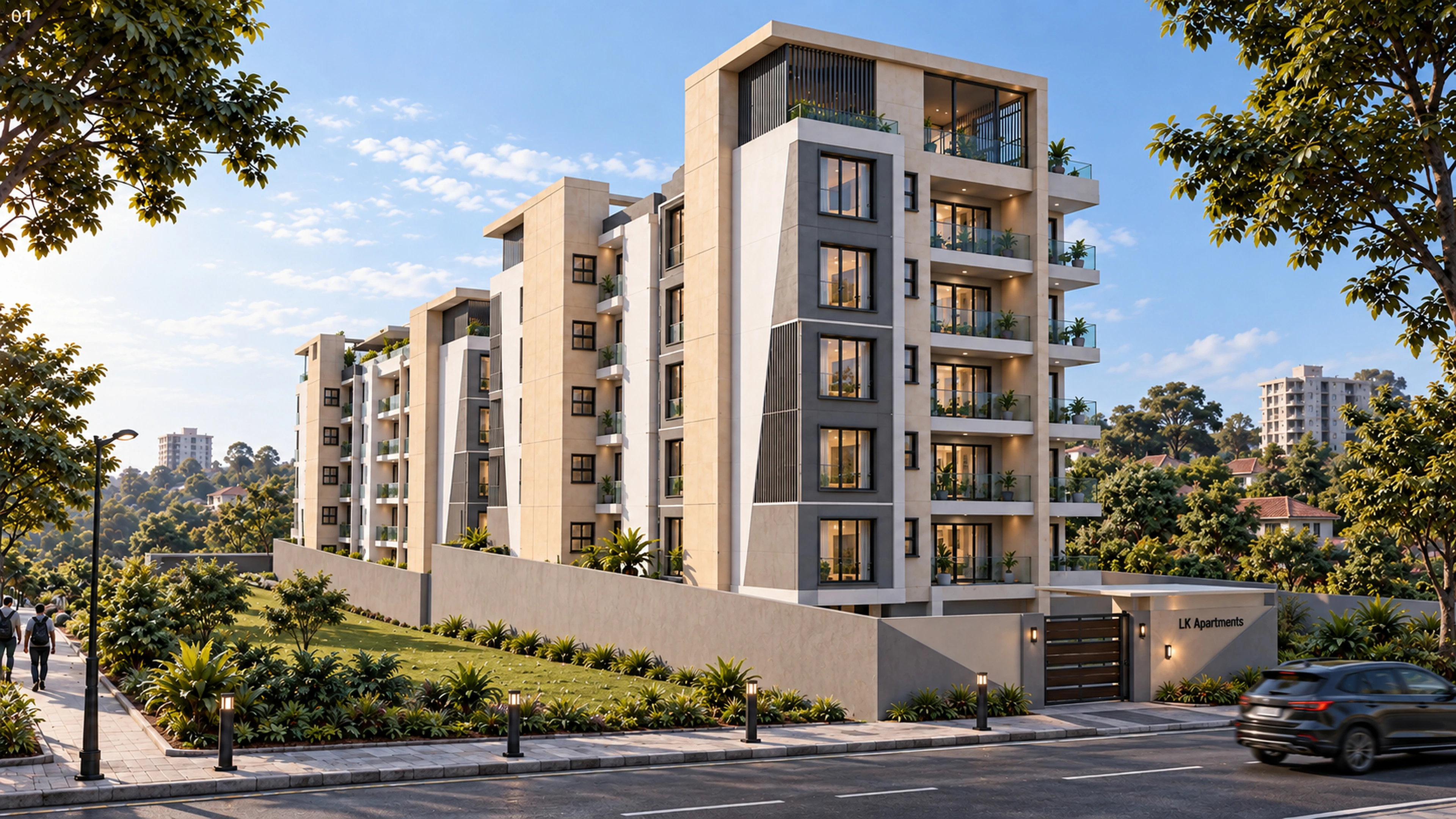 Lower Kabete Apartments · Street-facing view